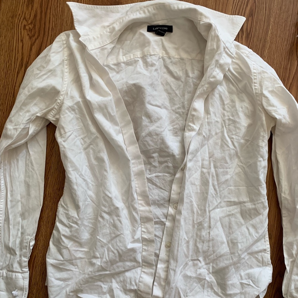 White button down